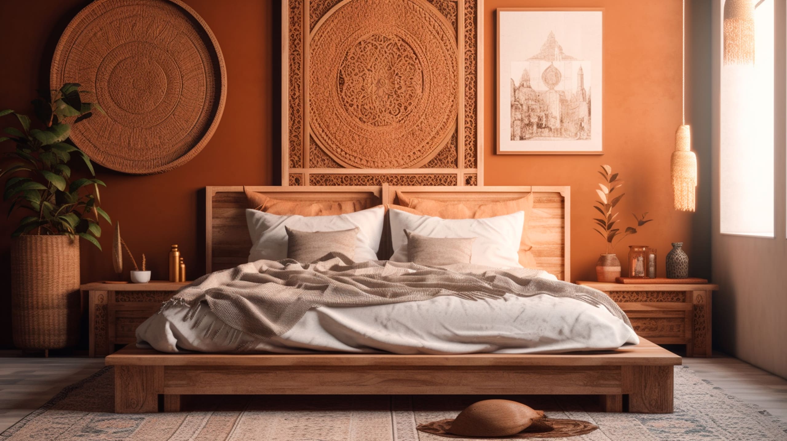 Brown colour in bedroom Brown colour in bedroom